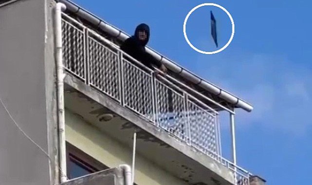 Tekirdağ'da sinir krizi geçiren şahıs evde ne bulduysa 5. Kattan attı