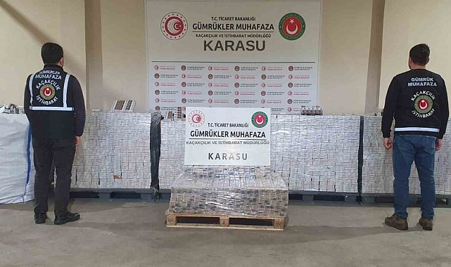 Ticaret Bakanlığı Gümrük Muhafaza ekiplerinden kaçak makaron ve sigara operasyonları