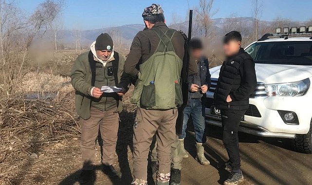 Tokat'ta belgesiz avlanan kişilere 21 bin lira ceza