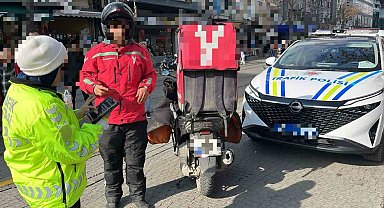 Trafik polisi 78 sürücü ve araca işlem uygulandı