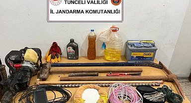 Tunceli'de, amonyum-potasyum nitratla kazı yapan 5 kişi yakalandı