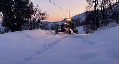 Tunceli'de karla mücadele çalışmaları sürüyor