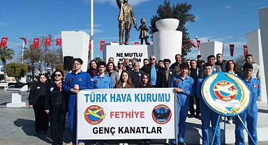 Türk Hava Kurumu Fethiye'de 100. kuruluş yıl dönümünü kutladı