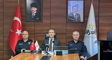 Uşak'ta güvenlik ve asayiş bilgilendirme toplantısı gerçekleştirildi