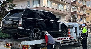 Yalova'da çakarlı lüks cip sürücüsüne 138 bin lira ceza