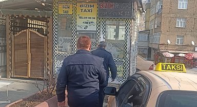 Zabıta ekiplerinden taksi duraklarına su aboneliği denetimi