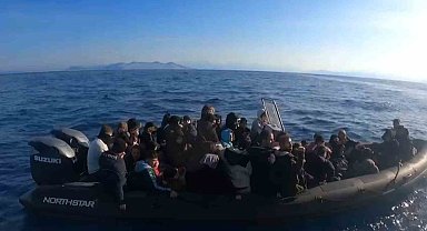29'u çocuk 64 düzensiz göçmen ve 2 göçmen kaçakçısı yakalandı
