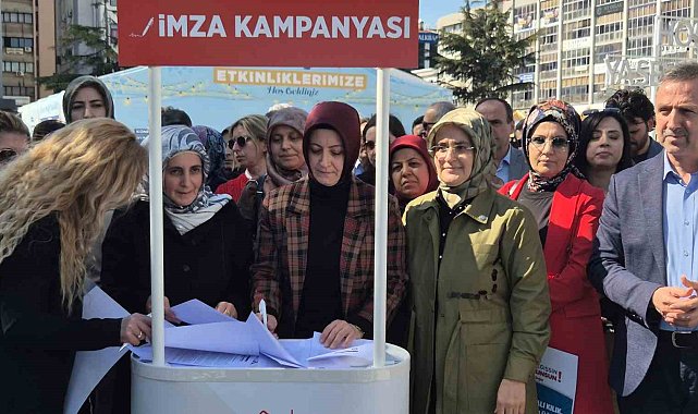 'Anayasa Değişsin, Aile Korunsun' imza kampanyası