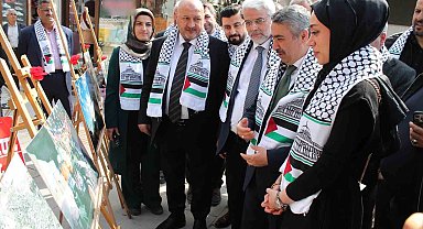 'Gazze'de Ramazan' temalı sergi açıldı