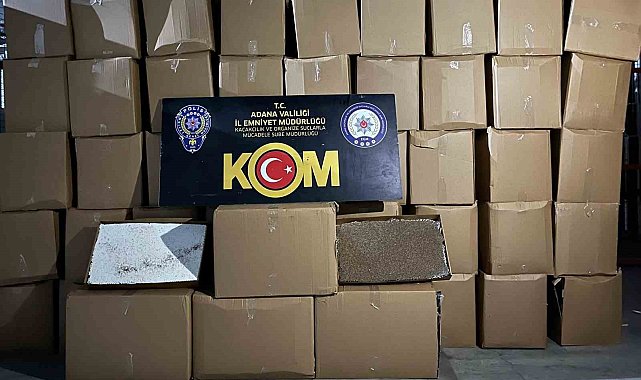 Adana'da 14 milyon TL değerinde doldurulmuş sigara ele geçirildi