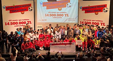 Adana'da 432 amatör spor kulübüne 14 milyon 500 bin lira destek