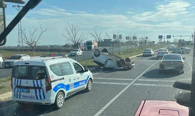 Adıyaman'da otomobil takla attı: 1 yaralı