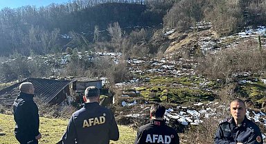 AFAD Başkan Yardımcısı Bozkurt, heyelan bölgesinde