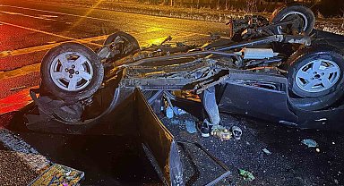 Ağrı'da otomobil hurdaya döndü: 2'si ağır 4 yaralı