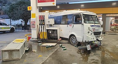 Akaryakıt istasyonunu savaş alanına çeviren minibüs şoförü tutuklandı