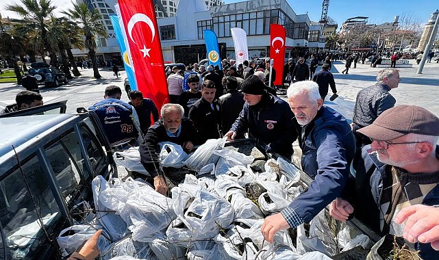 Akçakoca ve Gölyaka'da fidan dağıtıldı