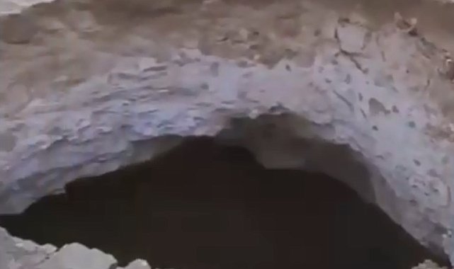 Aksaray'da obruk paniği