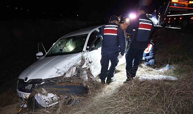 Aksaray'da trafik kazası: 1 ölü, 2 yaralı