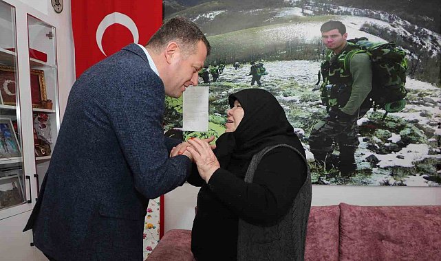 Alanya'da şehit ve gazi ailelerine bayram ziyareti