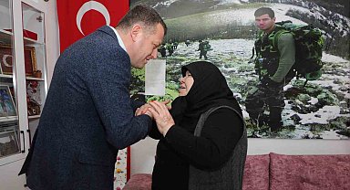Alanya'da şehit ve gazi ailelerine bayram ziyareti