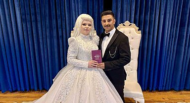 Alman Jessica Müslüman oldu; Ecrin ismini alarak Tokat'ta dünyaevine girdi