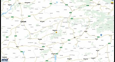 Amasya'da 3.1 büyüklüğünde deprem