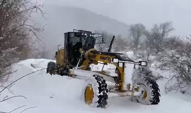 Amasya'da mart ayında 47 köy yolu kardan kapandı