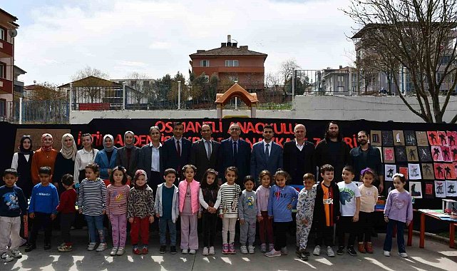 Anaokulu öğrencilerinden anlamlı sergi