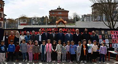 Anaokulu öğrencilerinden anlamlı sergi