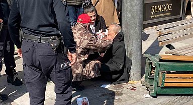 Aniden yere yığılan adam çevredekileri korkuttu