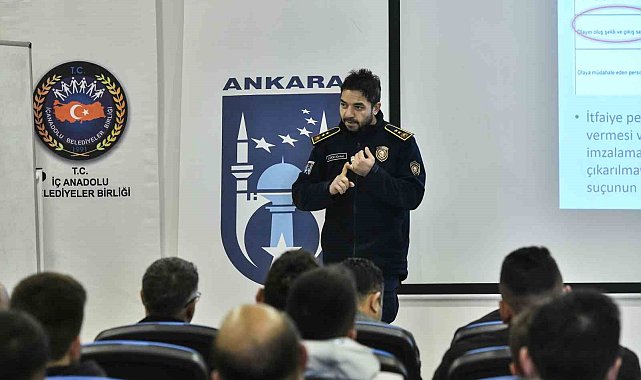 Ankara İtfaiyesinden itfaiyecilere kapsamlı eğitim