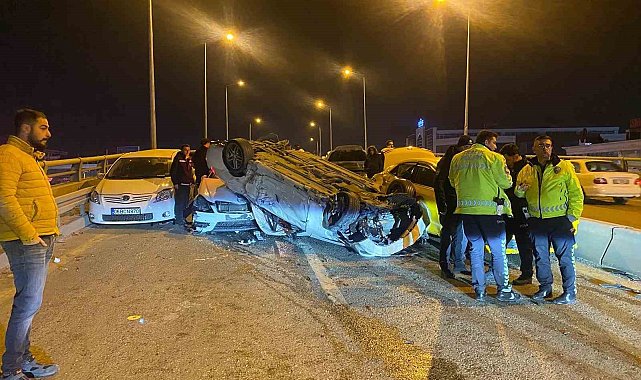 Ankara'da 9 araçlı zincirleme kaza: 4 yaralı