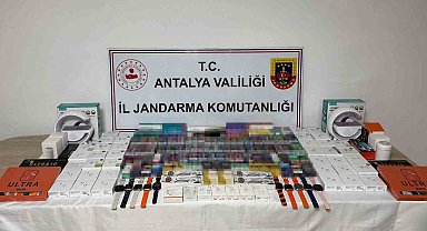 Antalya'da jandarmadan kaçak tütün operasyonu