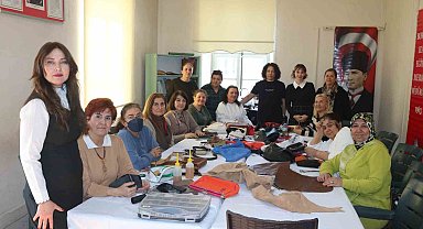 Atık deriler kadınların elinde geri dönüşüme kazandırılıyor