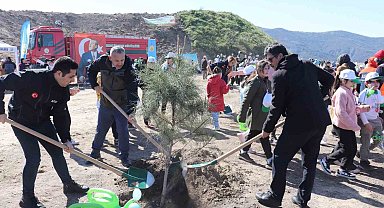 Aydın'da fidanlar toprakla buluştu