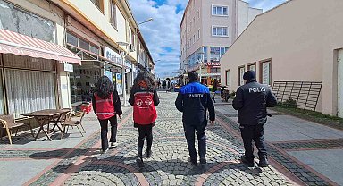 Babaeski'de sokakta çalışan ve dilendirilen çocuklar için alan taraması yapıldı