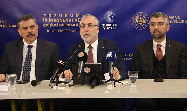 Bakan Işıkhan, Erzurum'da iş adamlarıyla iftarda bir araya geldi
