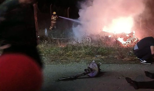 Balıkesir'de kaza yapan araç alev aldı: 1 ölü, 1 yaralı