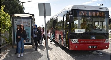 Balıkesir'de üniversitelilerin sınav haftasında ulaşımı ücretsiz