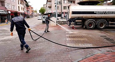 Başiskele'de bayram temizliği başladı