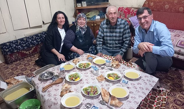 Başkan Eyüp Kahveci, halkın sofrasına konuk oldu