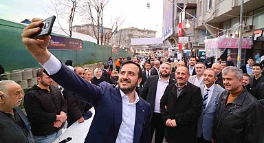 Başkan Özdemir'den pazar ve esnaf ziyareti
