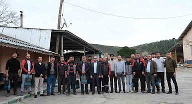 Başkan Tayır, belediye personeliyle bayramlaştı