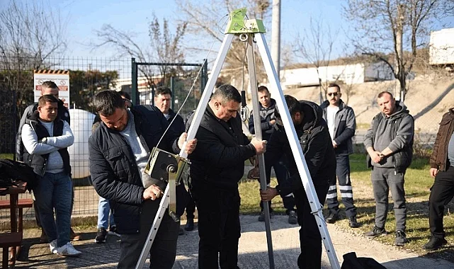 BASKİ'den personele yüksekte çalışma eğitimi