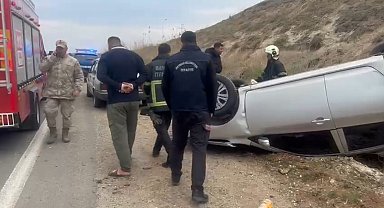 Batman'da kontrolden çıkan araç takla attı: 1 yaralı