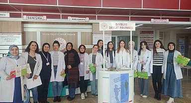 Bayburt'ta obeziteye açılan stantla dikkat çekildi
