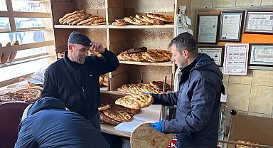 Bayburt'ta zabıta ekipleri fırın denetiminde