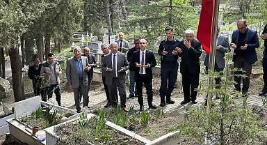 Bayram arifesinde şehitler unutulmadı