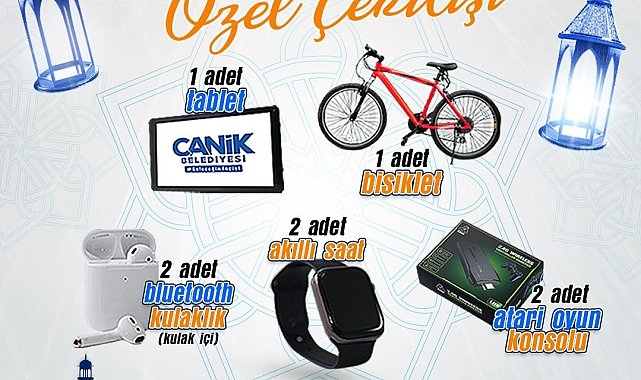 Bayram hediyeleri Canik'ten