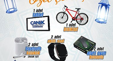 Bayram hediyeleri Canik'ten